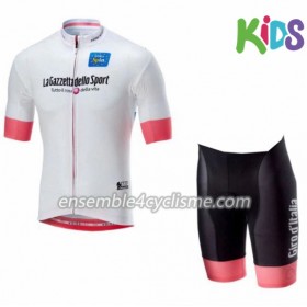 Enfant Tenue Maillot Blanc + Cuissard 2018 Tour d'Italie